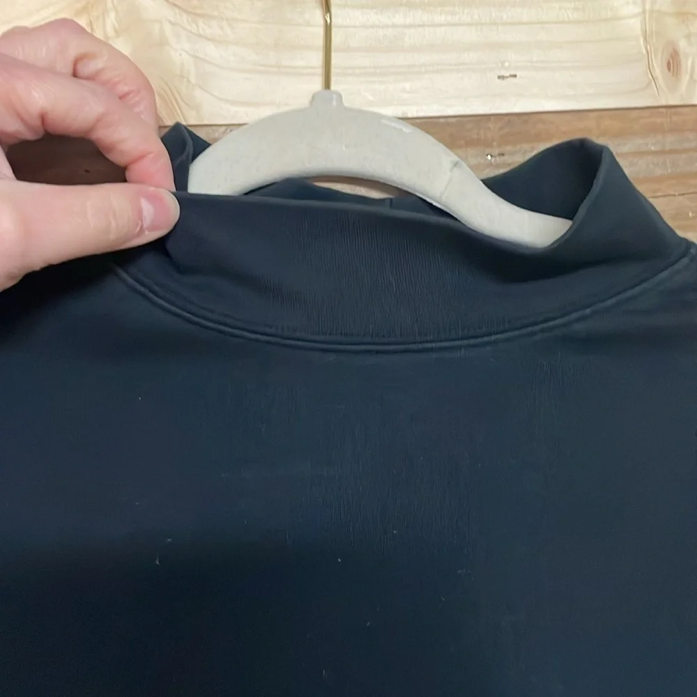 2/$30 Lands’ End Black Long Sleeve Mock Neck Soft And Stretchy Top - Picture 4 of 8